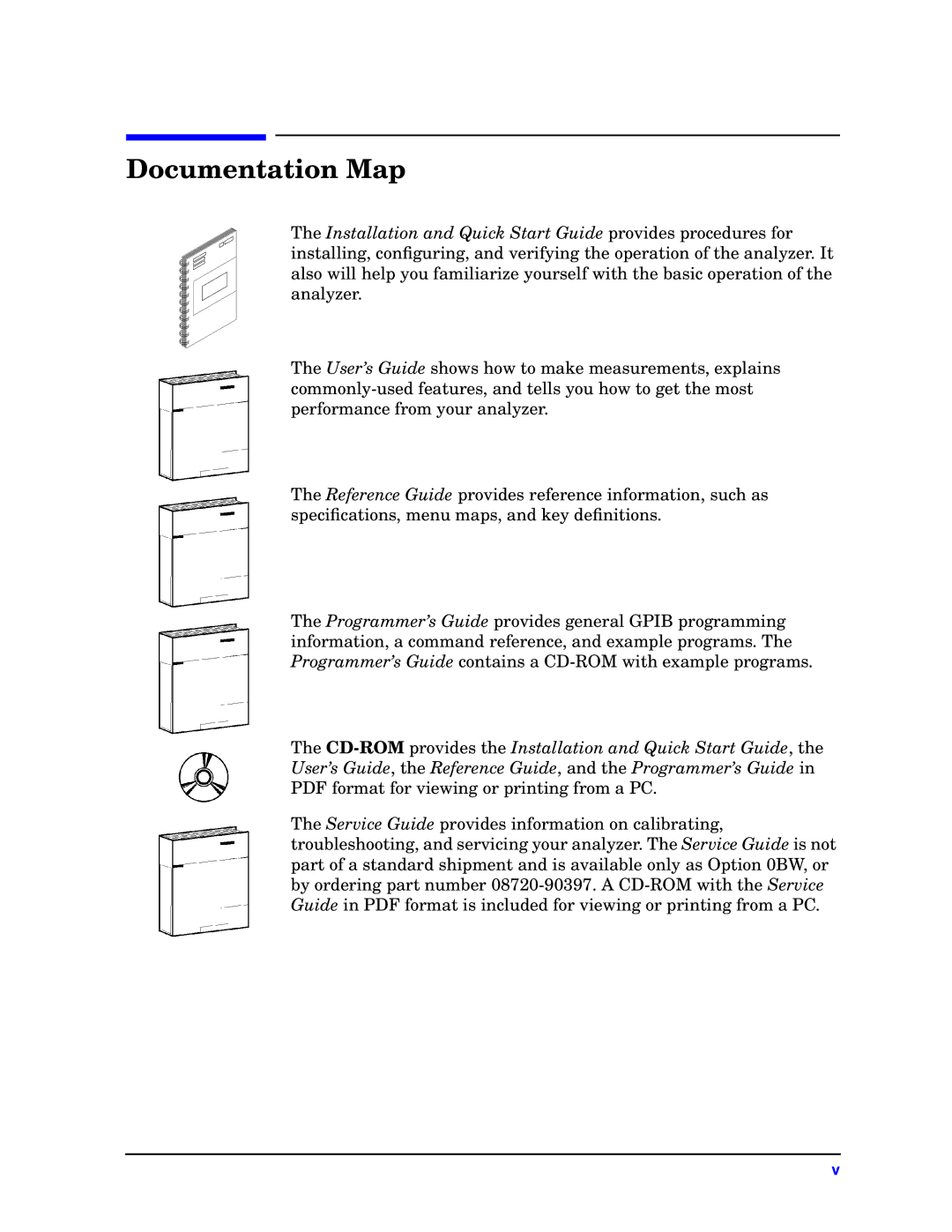 Agilent Technologies 8720ET, ES, 8722ET, 8719ET quick start Documentation Map 