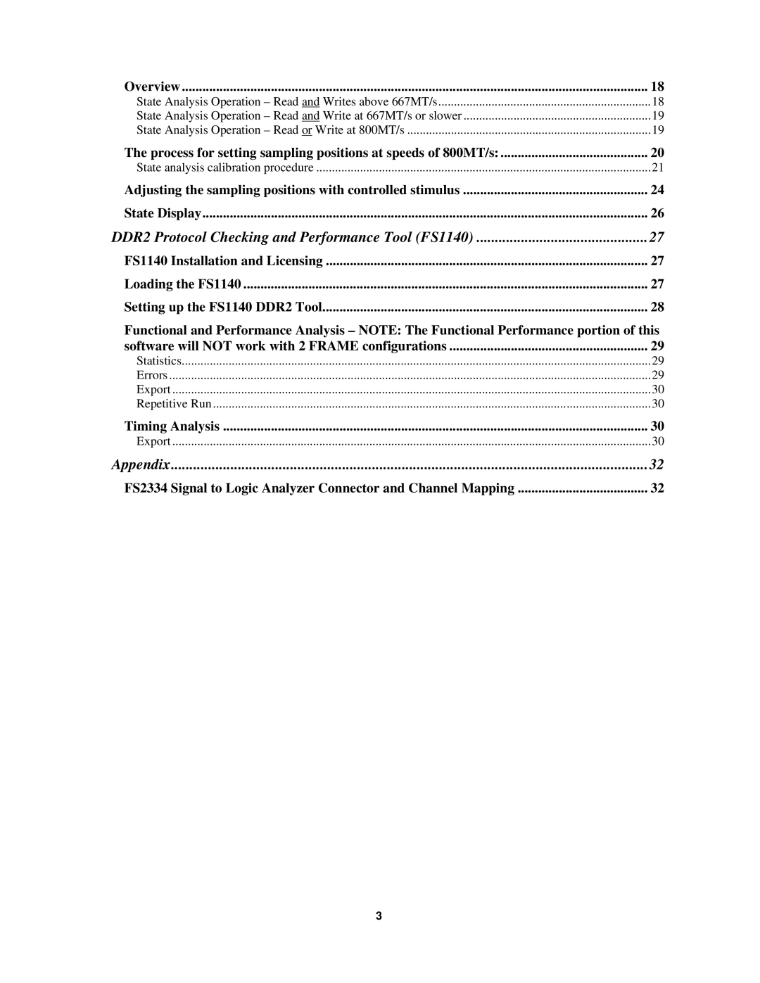 Agilent Technologies FS2334 user manual Appendix 