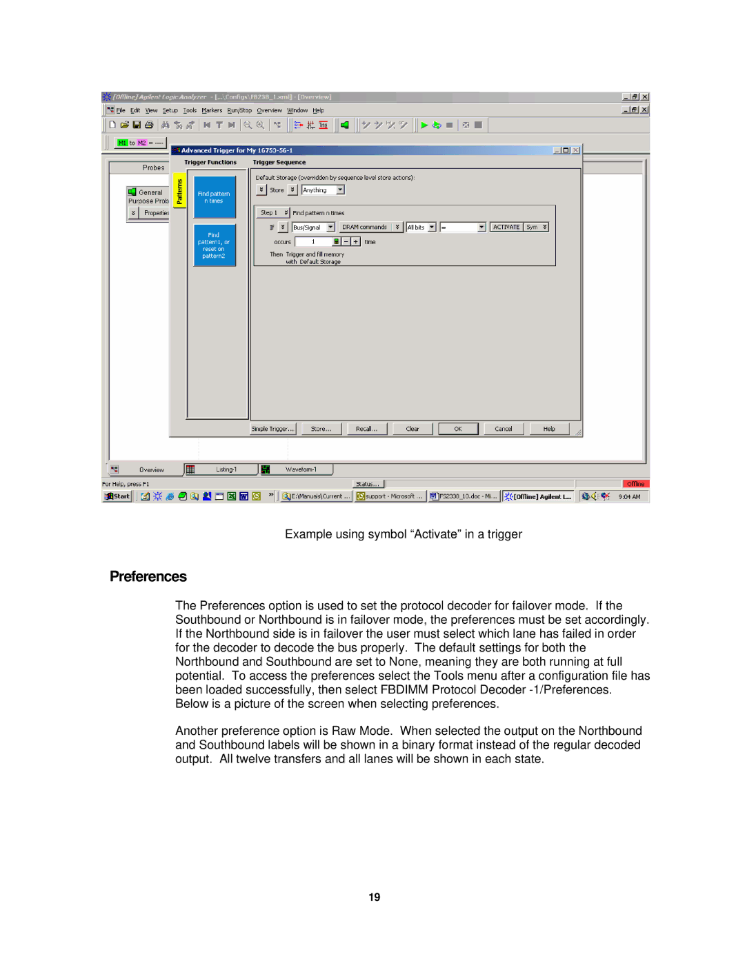 Agilent Technologies FS2343 user manual Preferences 