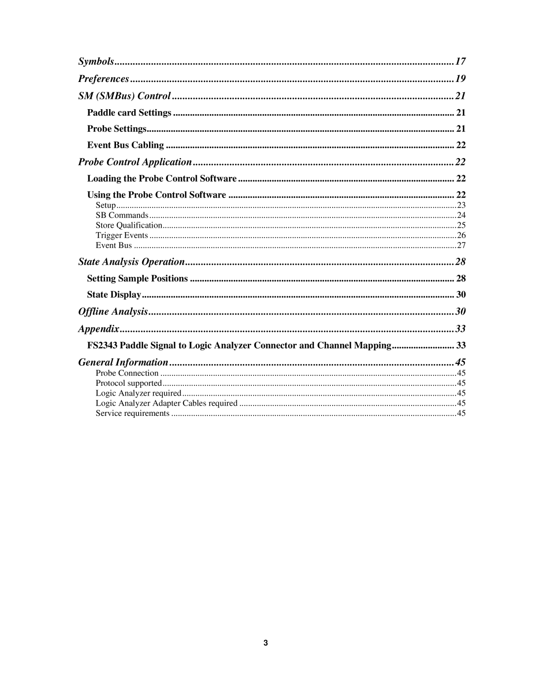 Agilent Technologies FS2343 user manual Symbols 