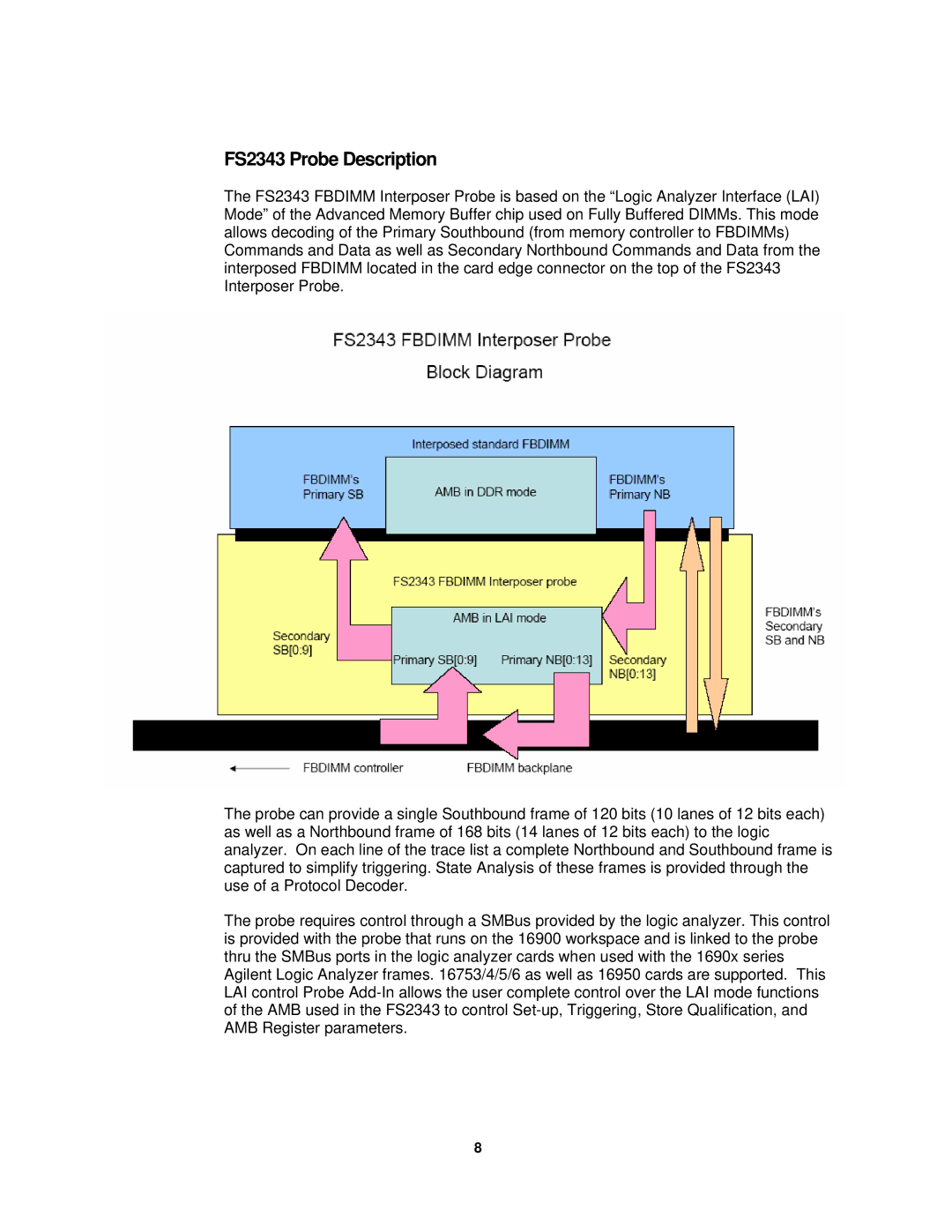 Agilent Technologies user manual FS2343 Probe Description 