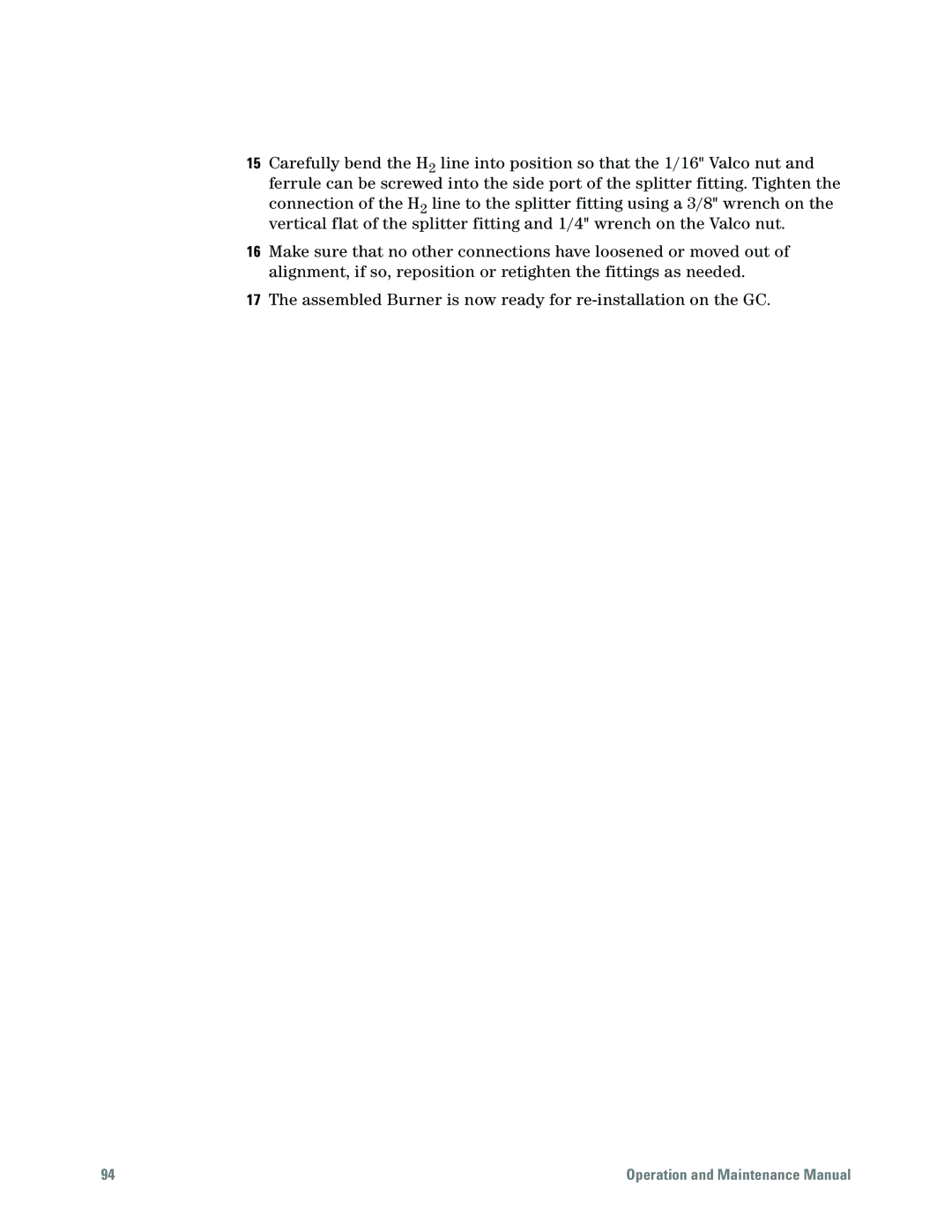 Agilent Technologies G6600-90006 manual Operation and Maintenance Manual 