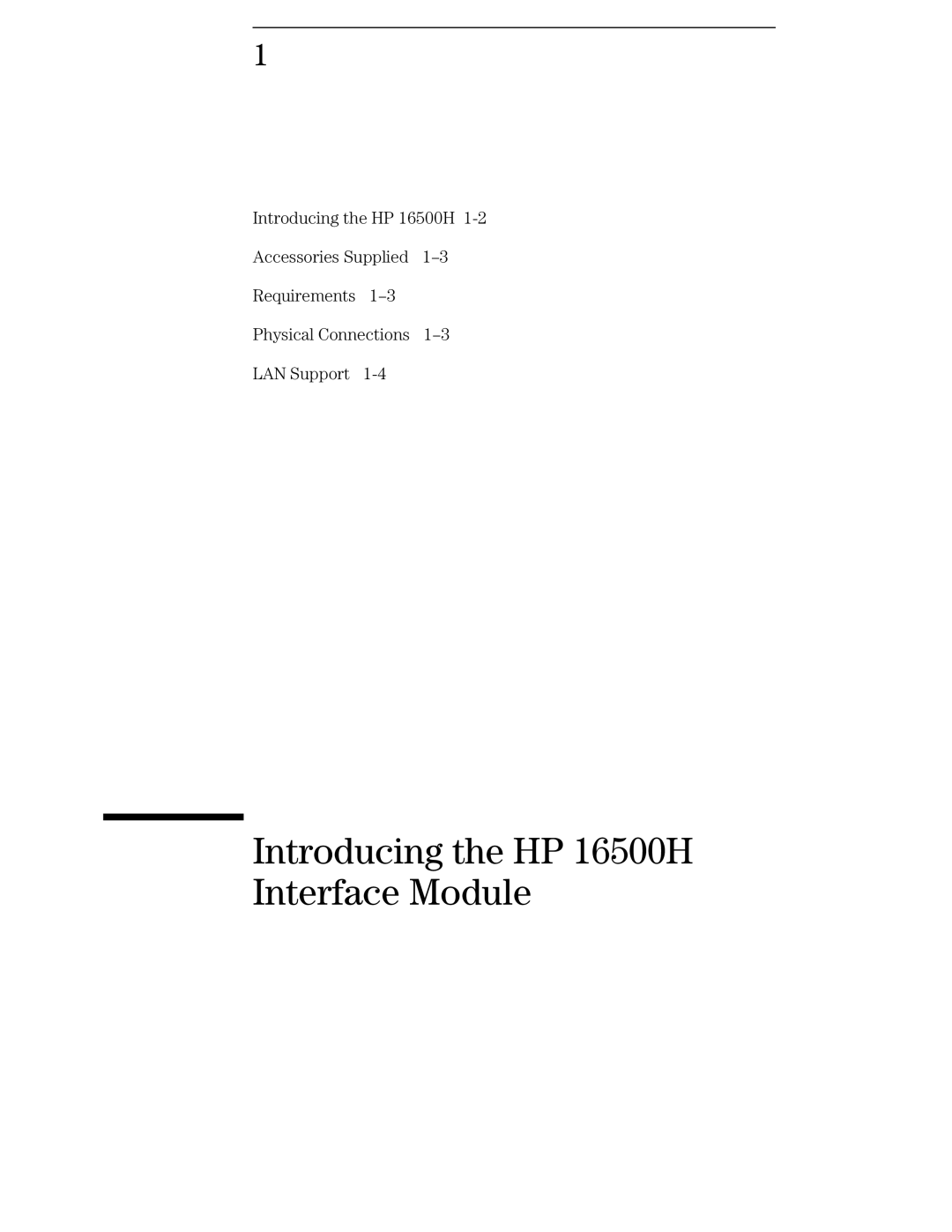 Agilent Technologies HP 16500B, HP 16505A manual Introducing the HP 16500H Interface Module 