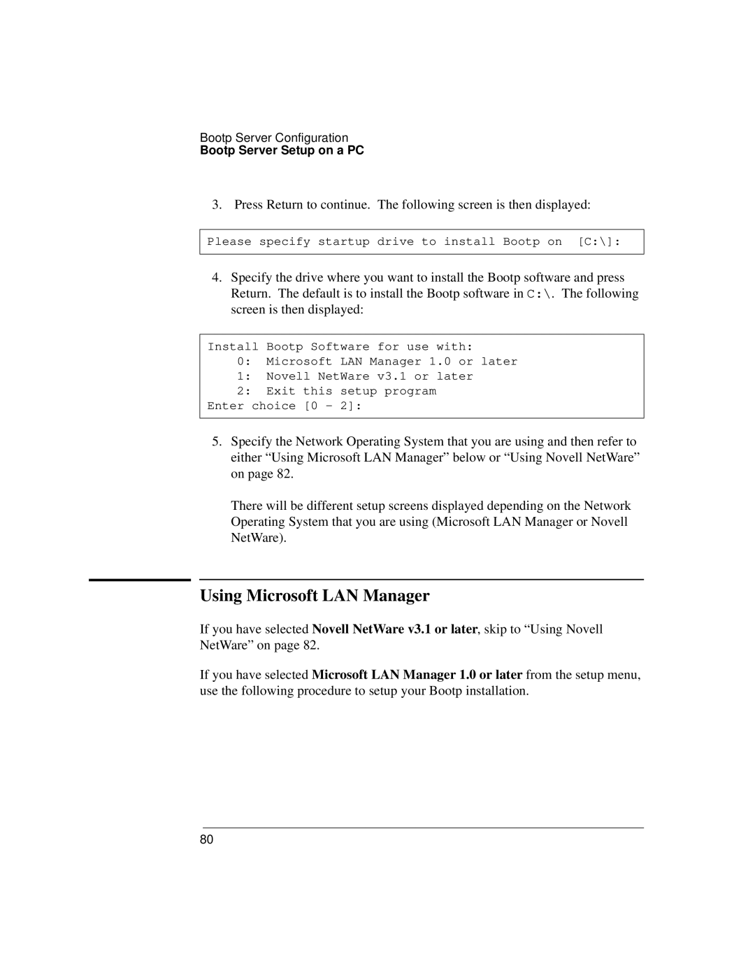 Agilent Technologies J3916A manual Using Microsoft LAN Manager 