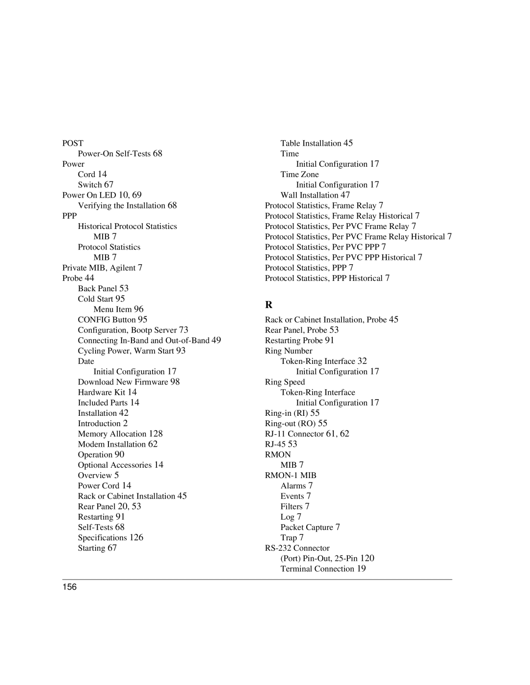 Agilent Technologies J3916A manual 156 