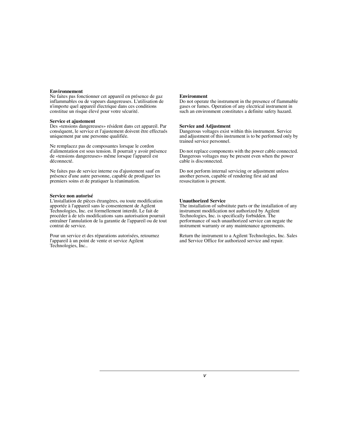 Agilent Technologies J3916A manual Environnement 