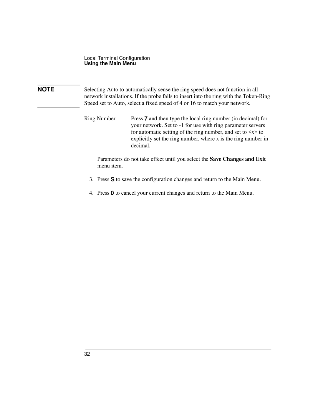 Agilent Technologies J3916A manual Using the Main Menu 