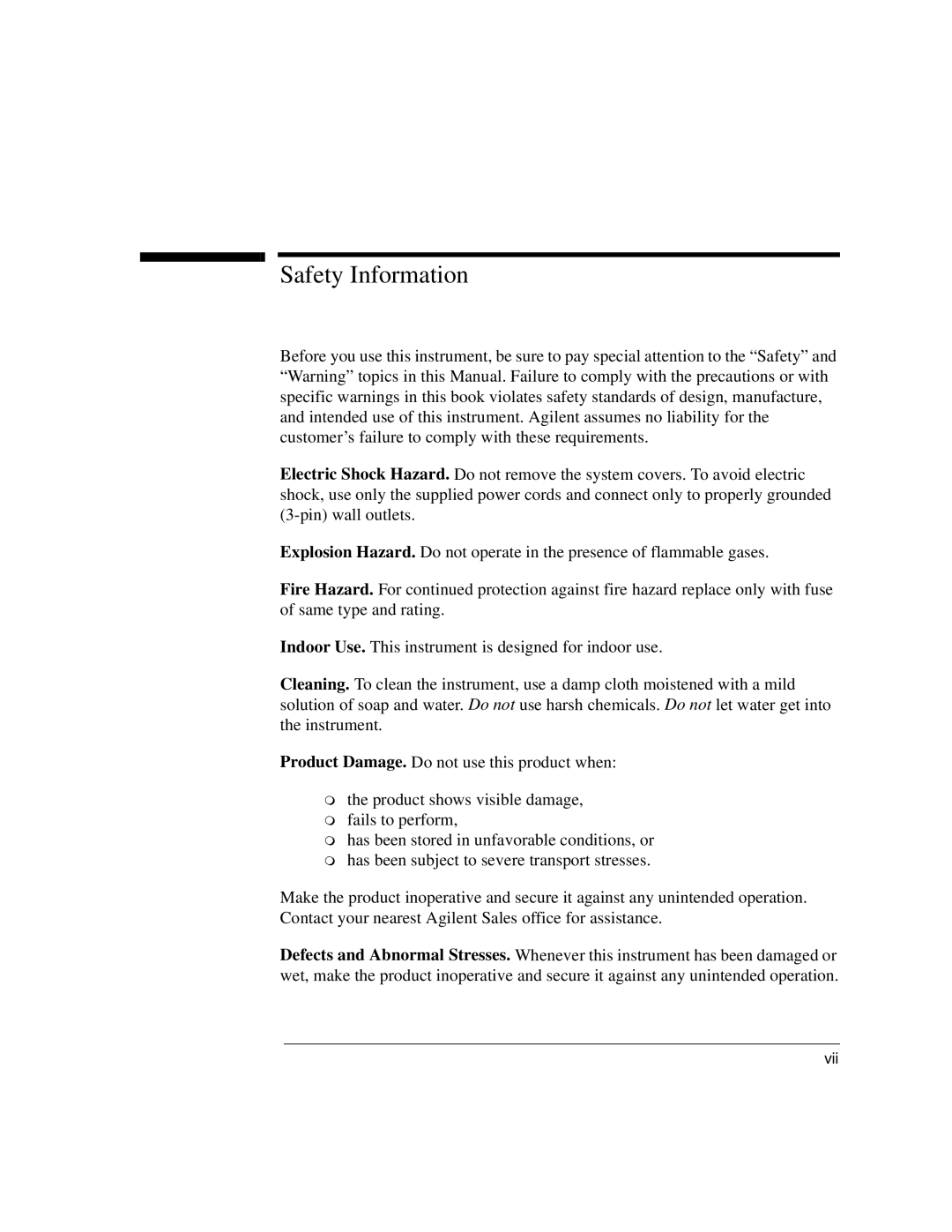 Agilent Technologies J3916A manual Safety Information 