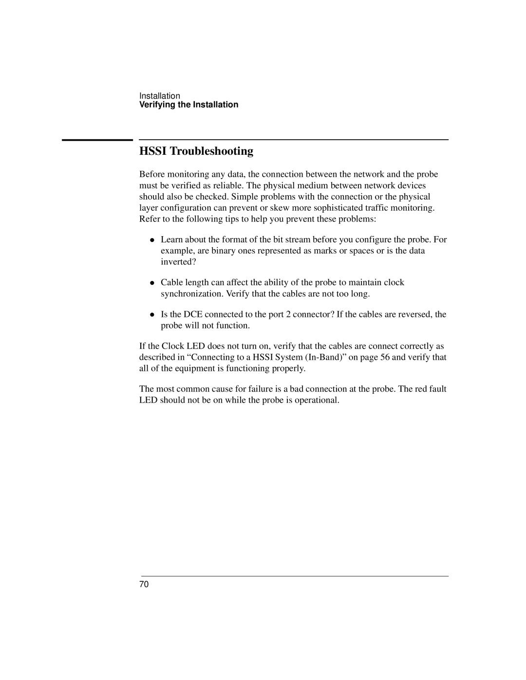 Agilent Technologies J3916A manual Hssi Troubleshooting 