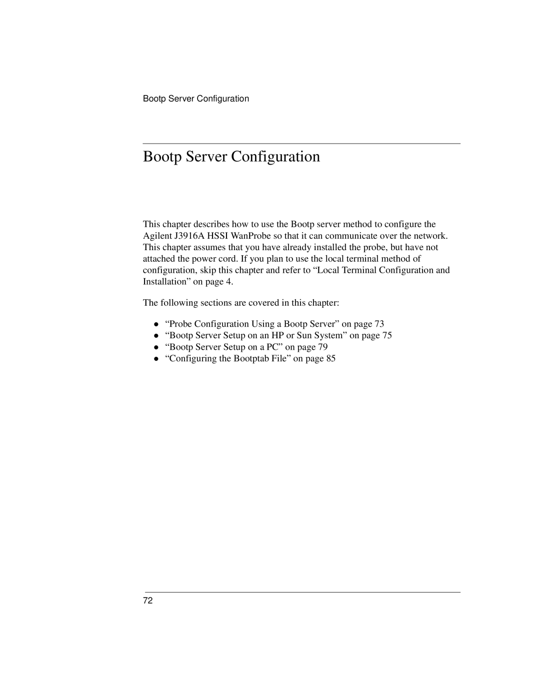 Agilent Technologies J3916A manual Bootp Server Configuration 