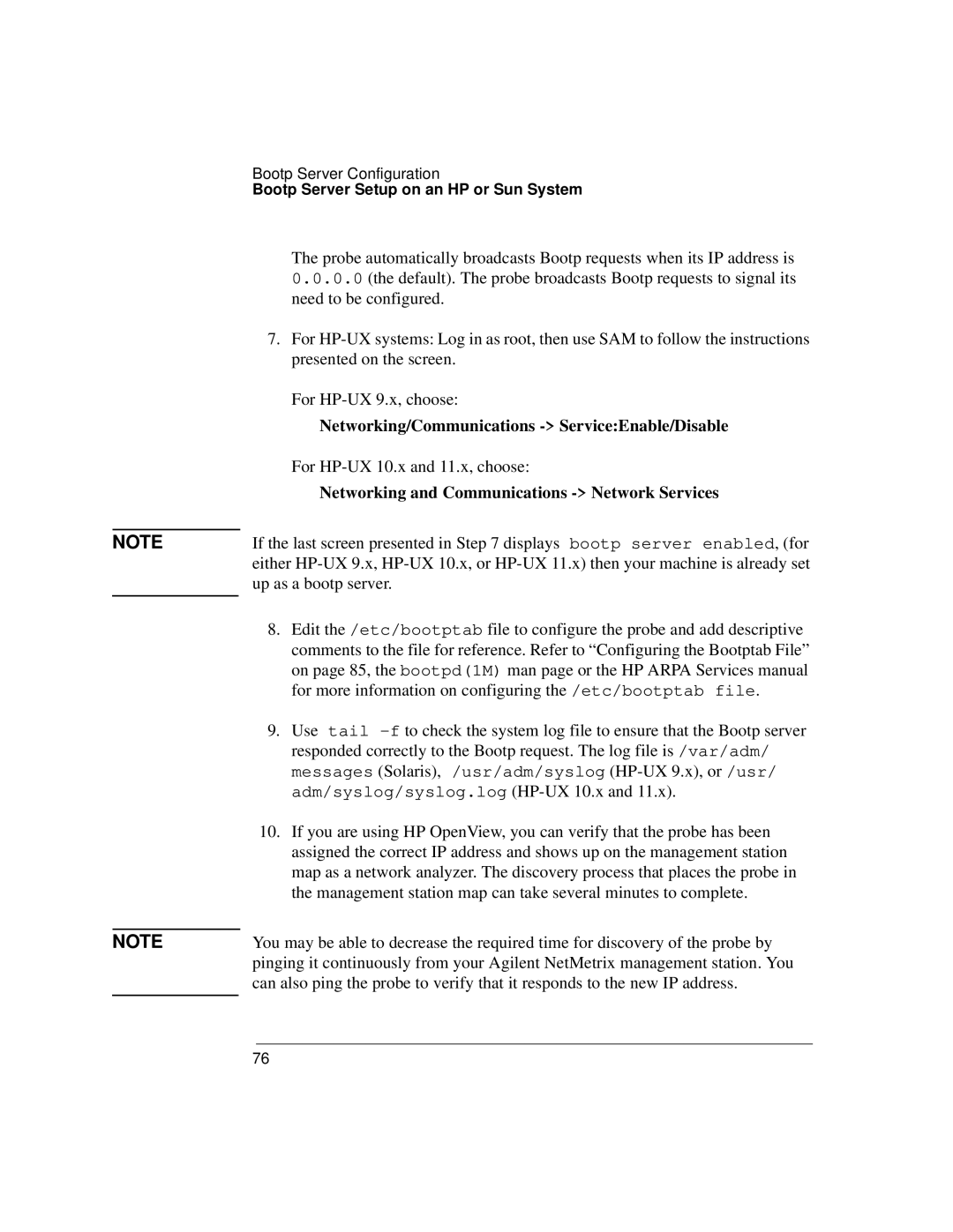 Agilent Technologies J3916A manual Networking/Communications -ServiceEnable/Disable 