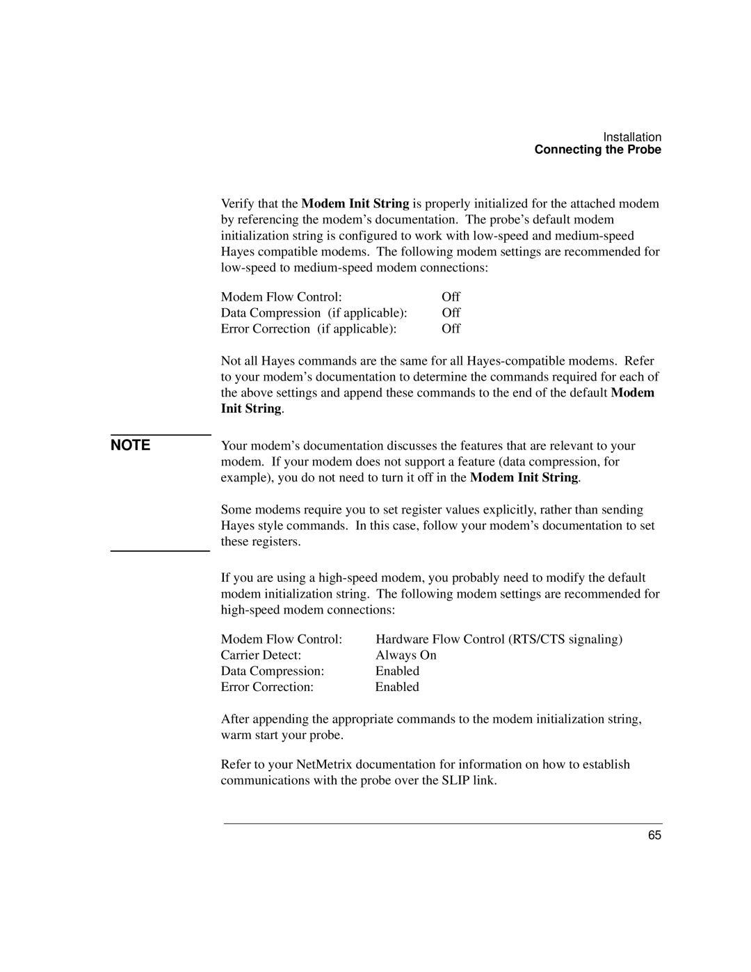 Agilent Technologies J3972A, J3919A manual Init String 