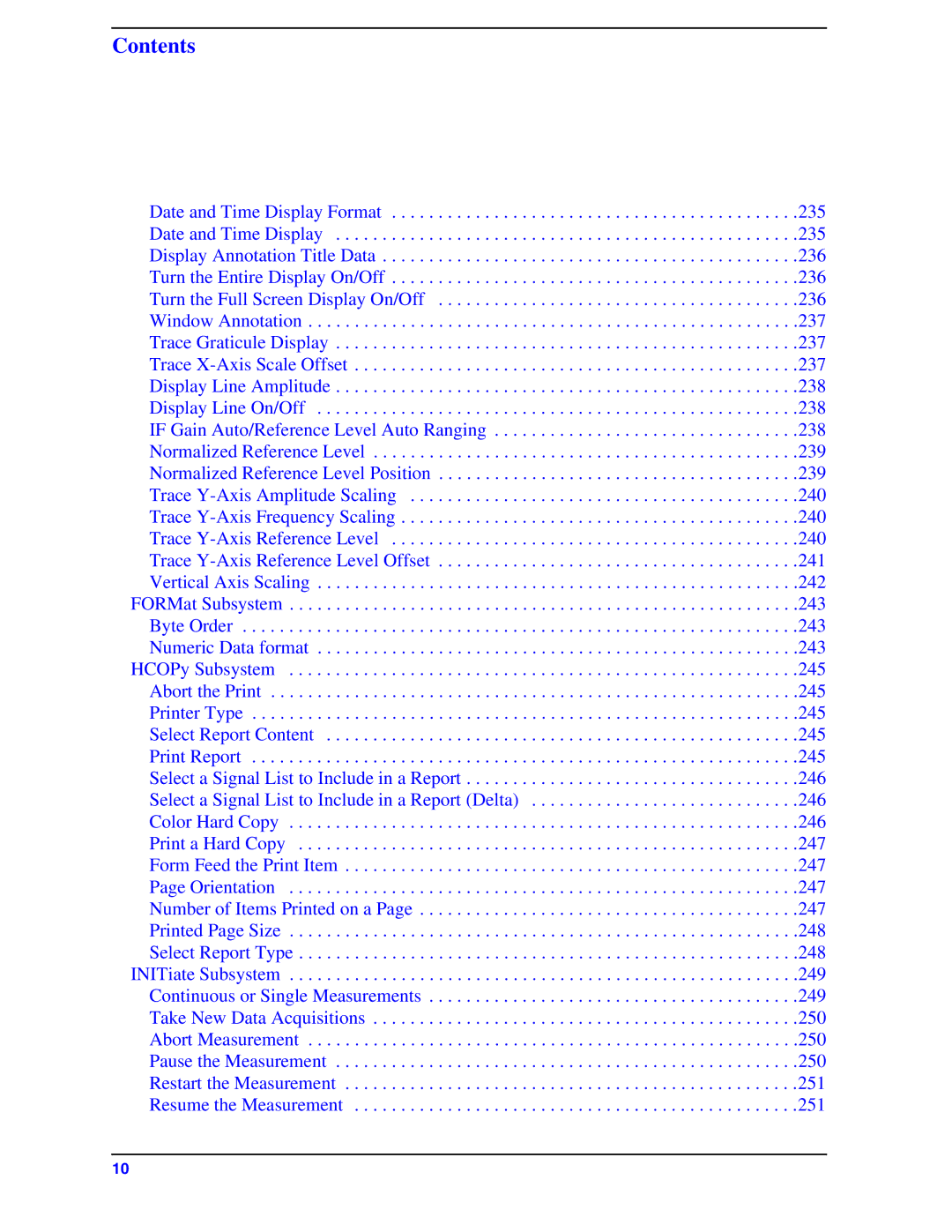 Agilent Technologies Model  A.08.xx manual Contents 