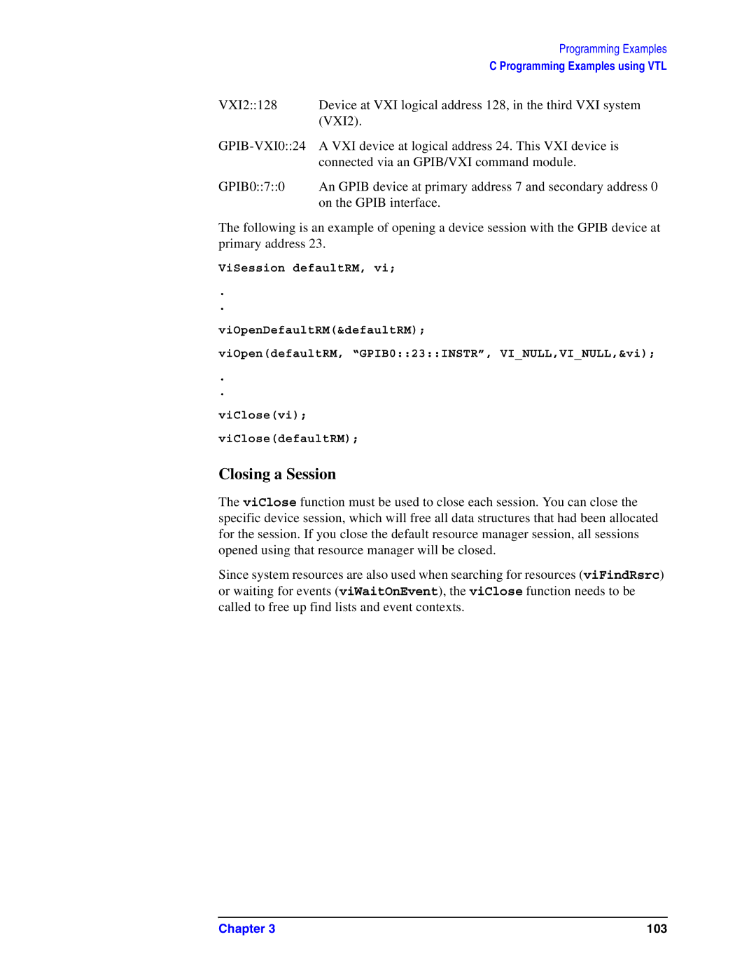 Agilent Technologies Model  A.08.xx manual Closing a Session, GPIB-VXI024 