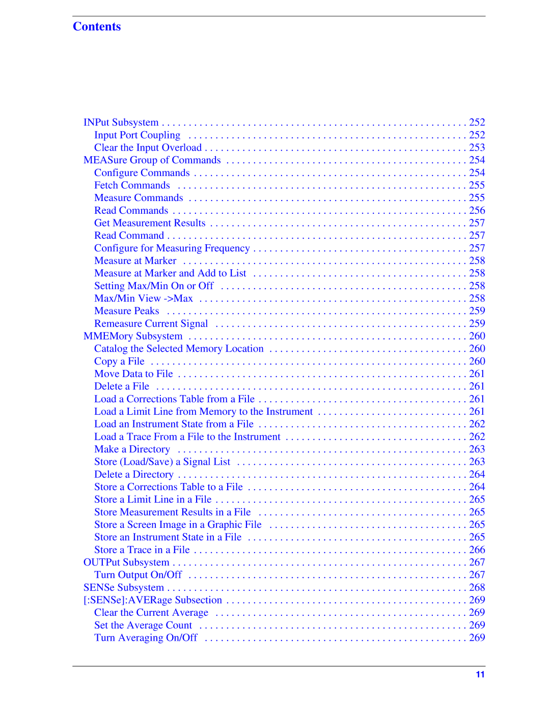 Agilent Technologies Model  A.08.xx manual Contents 