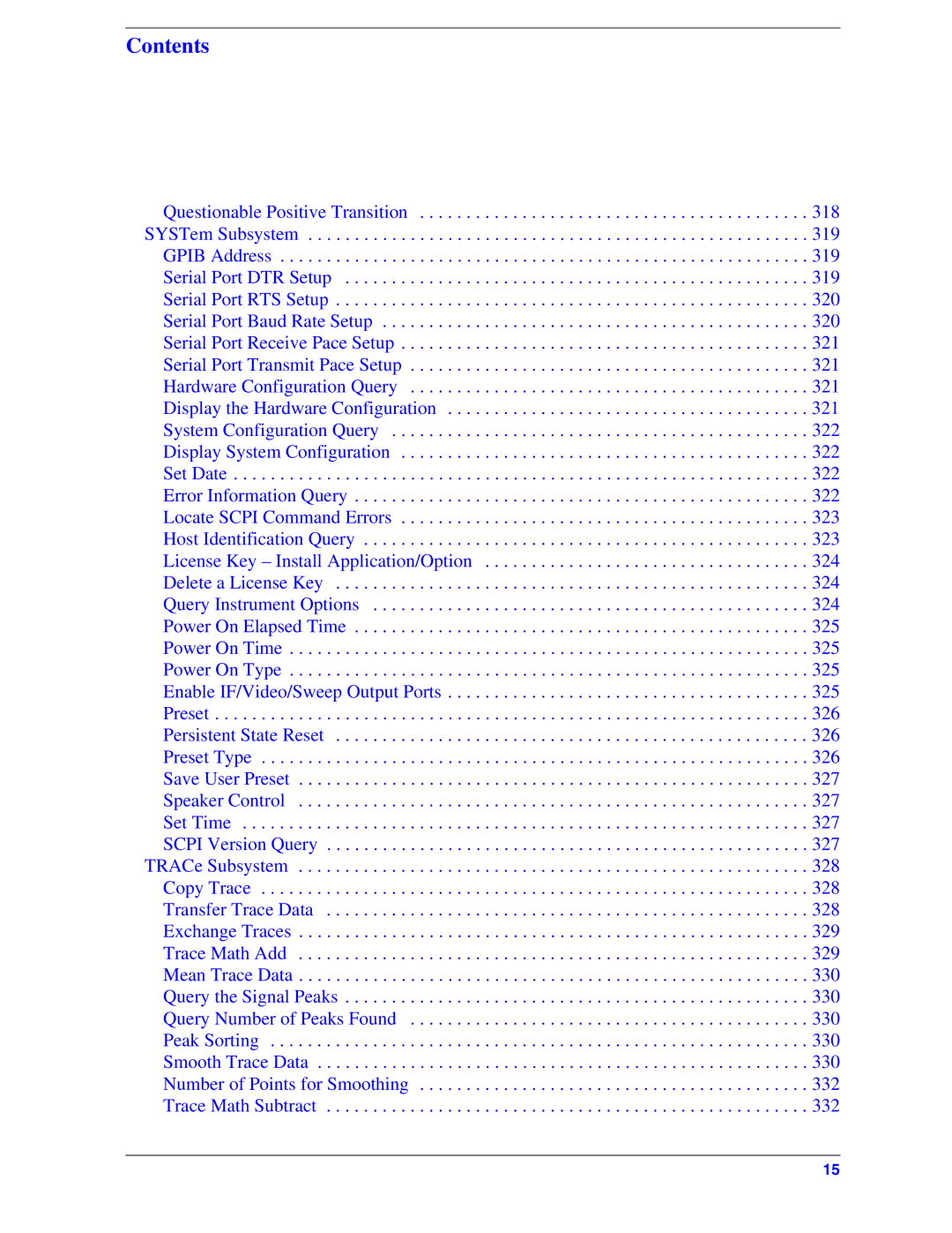 Agilent Technologies Model  A.08.xx manual Contents 