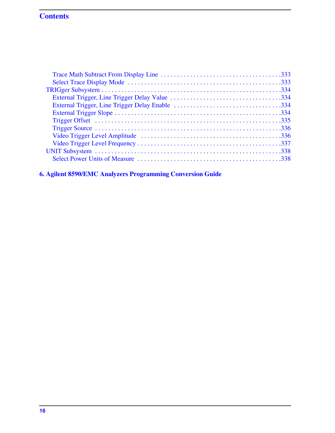 Agilent Technologies Model  A.08.xx manual Agilent 8590/EMC Analyzers Programming Conversion Guide 