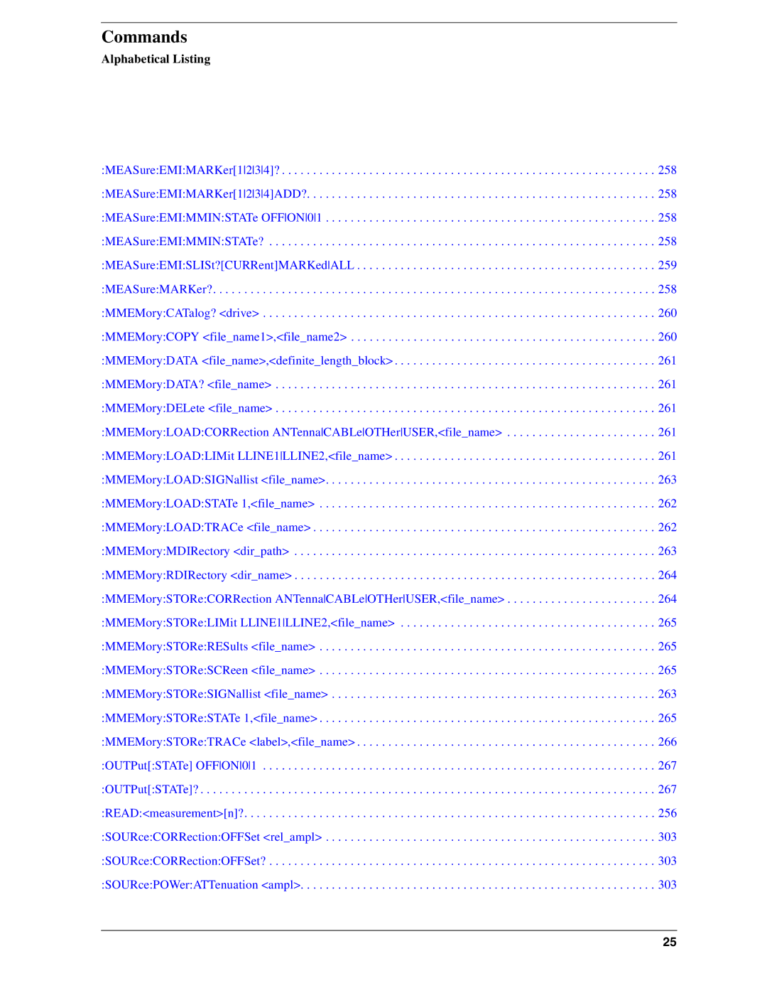 Agilent Technologies Model  A.08.xx manual Commands 