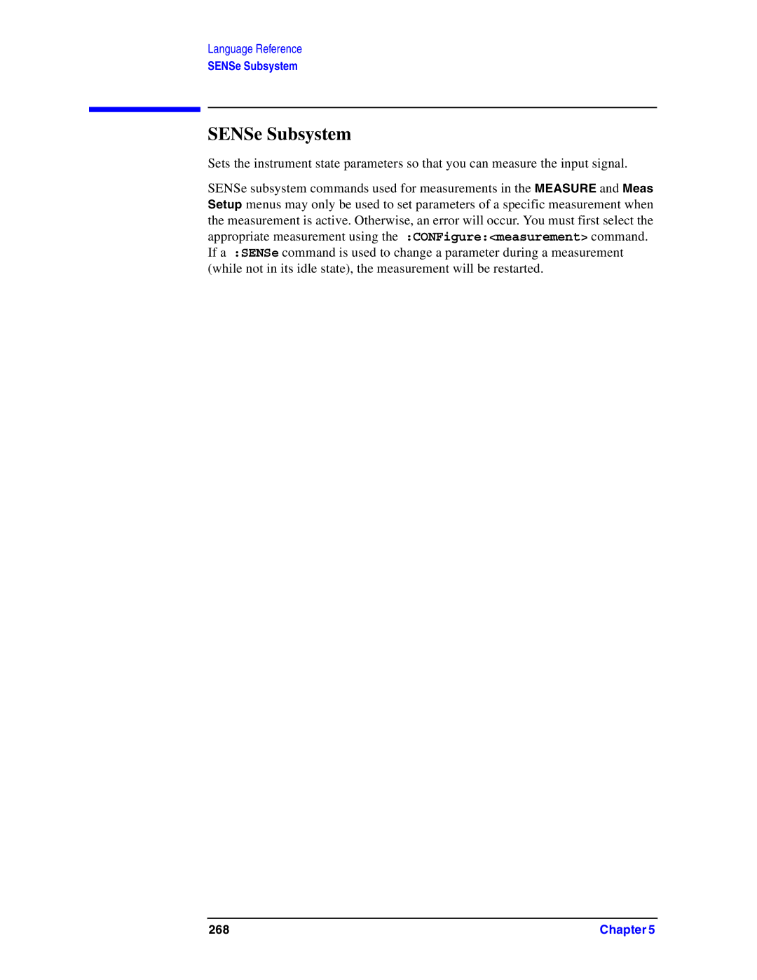 Agilent Technologies Model  A.08.xx manual SENSe Subsystem 