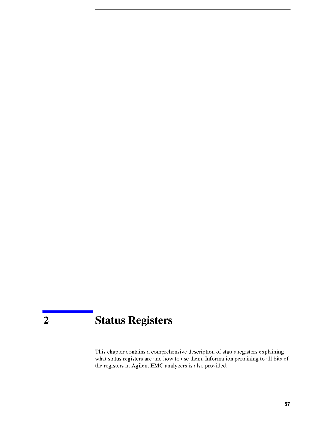 Agilent Technologies Model  A.08.xx manual Status Registers 