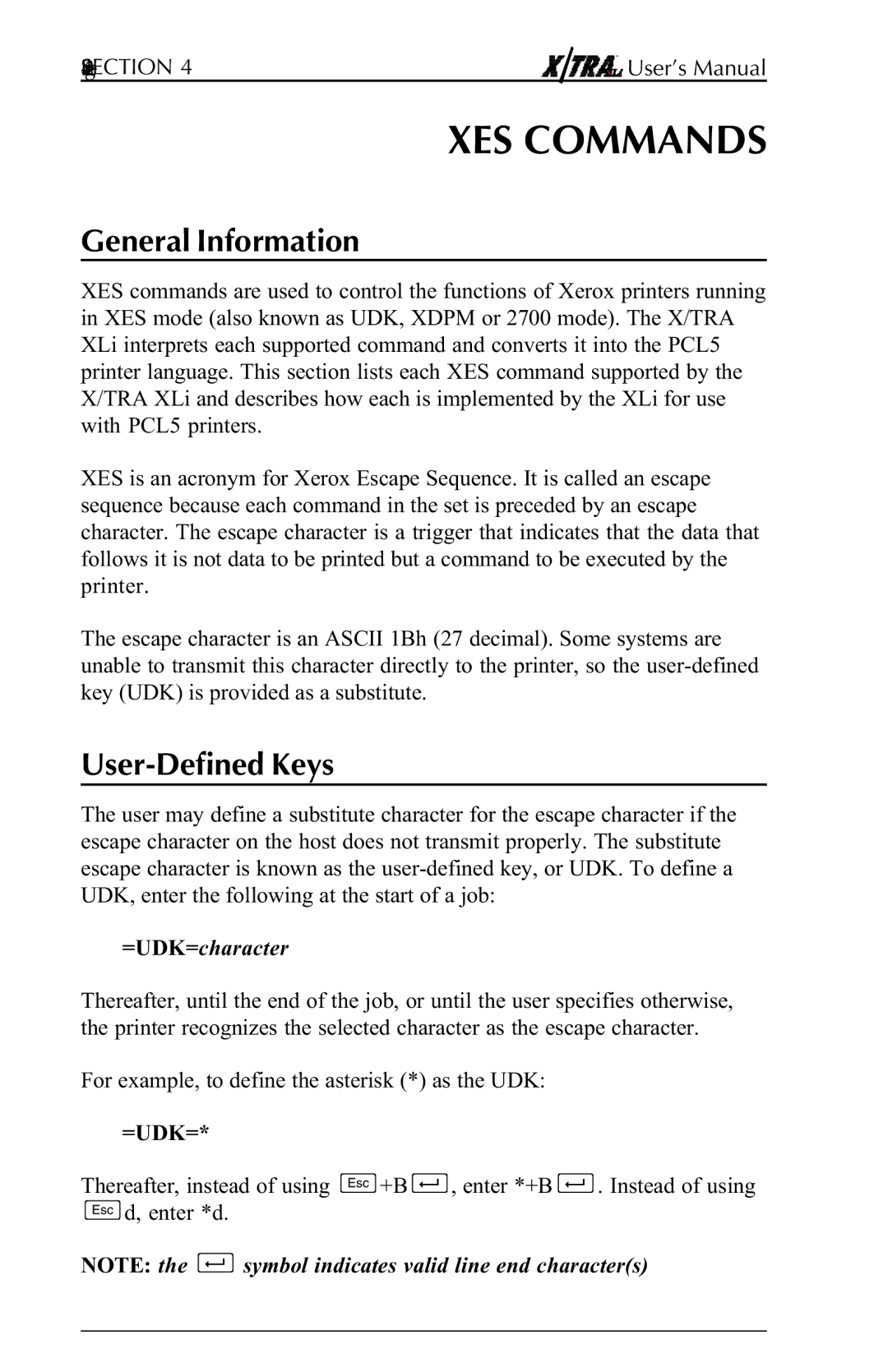 Agilent Technologies N-Series user manual XES Commands, User-Defined Keys 