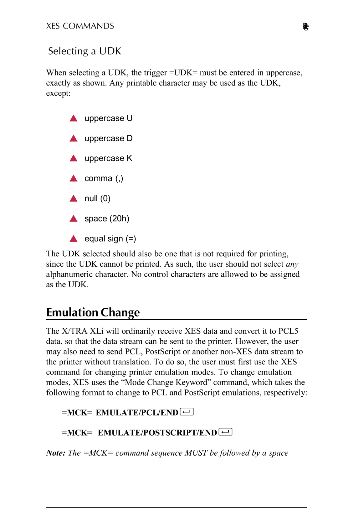 Agilent Technologies N-Series user manual Emulation Change, Selecting a UDK 