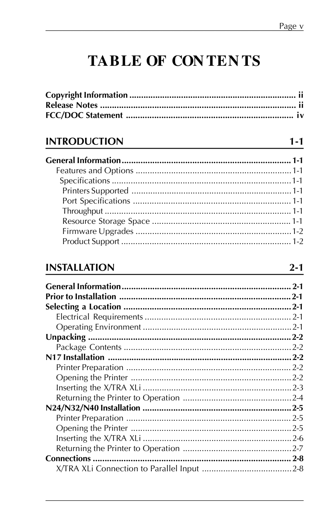 Agilent Technologies N-Series user manual Table of Contents 