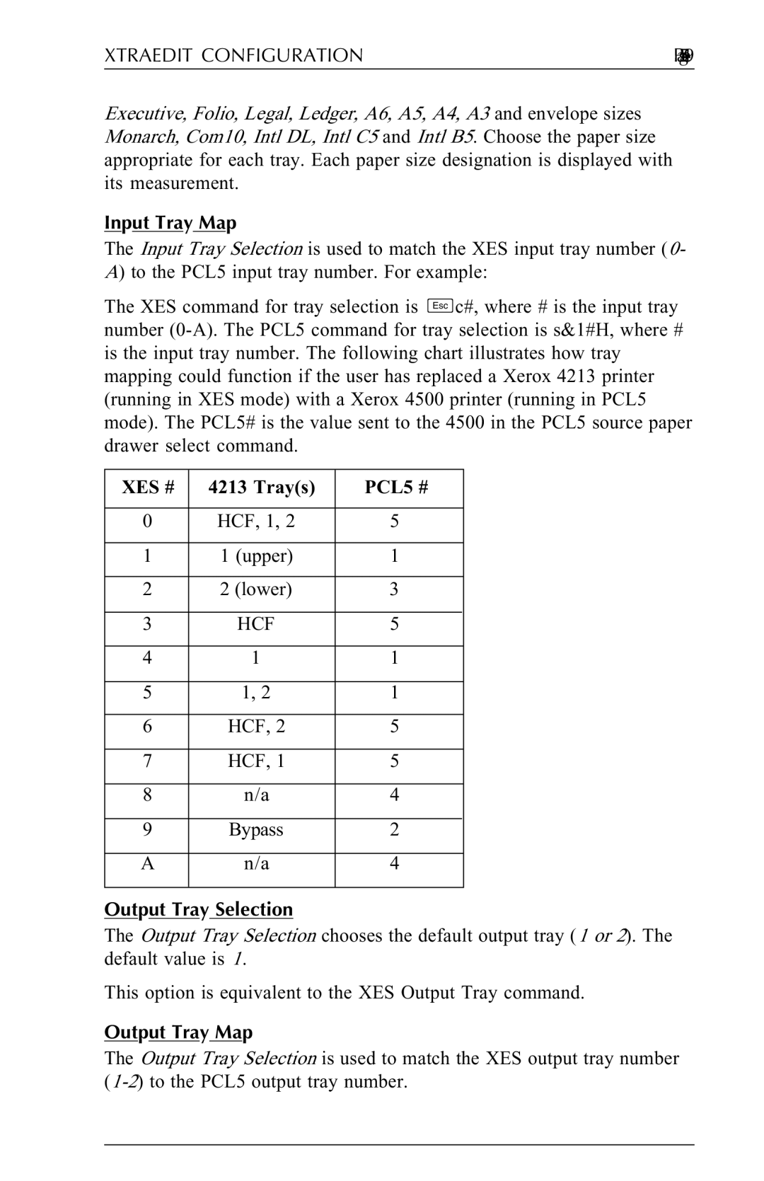 Agilent Technologies N-Series user manual Input Tray Map, Output Tray Selection, Output Tray Map 