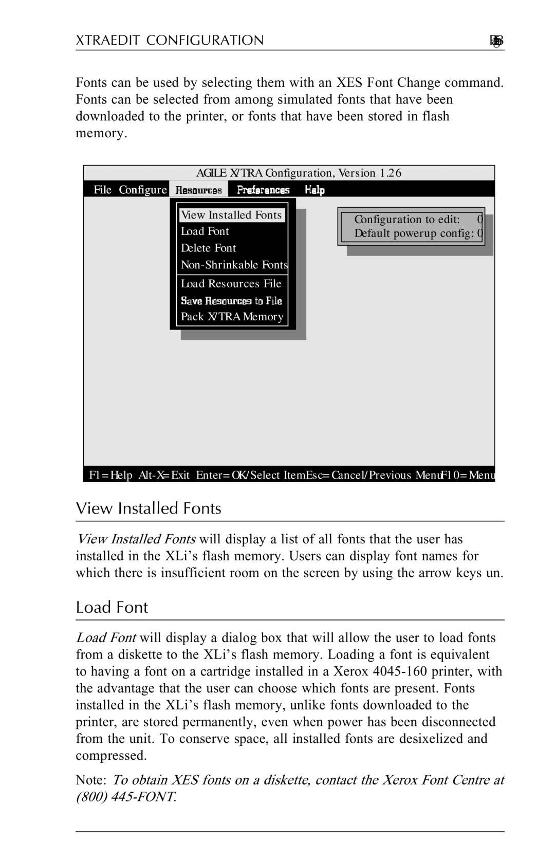 Agilent Technologies N-Series user manual View Installed Fonts, Load Font 