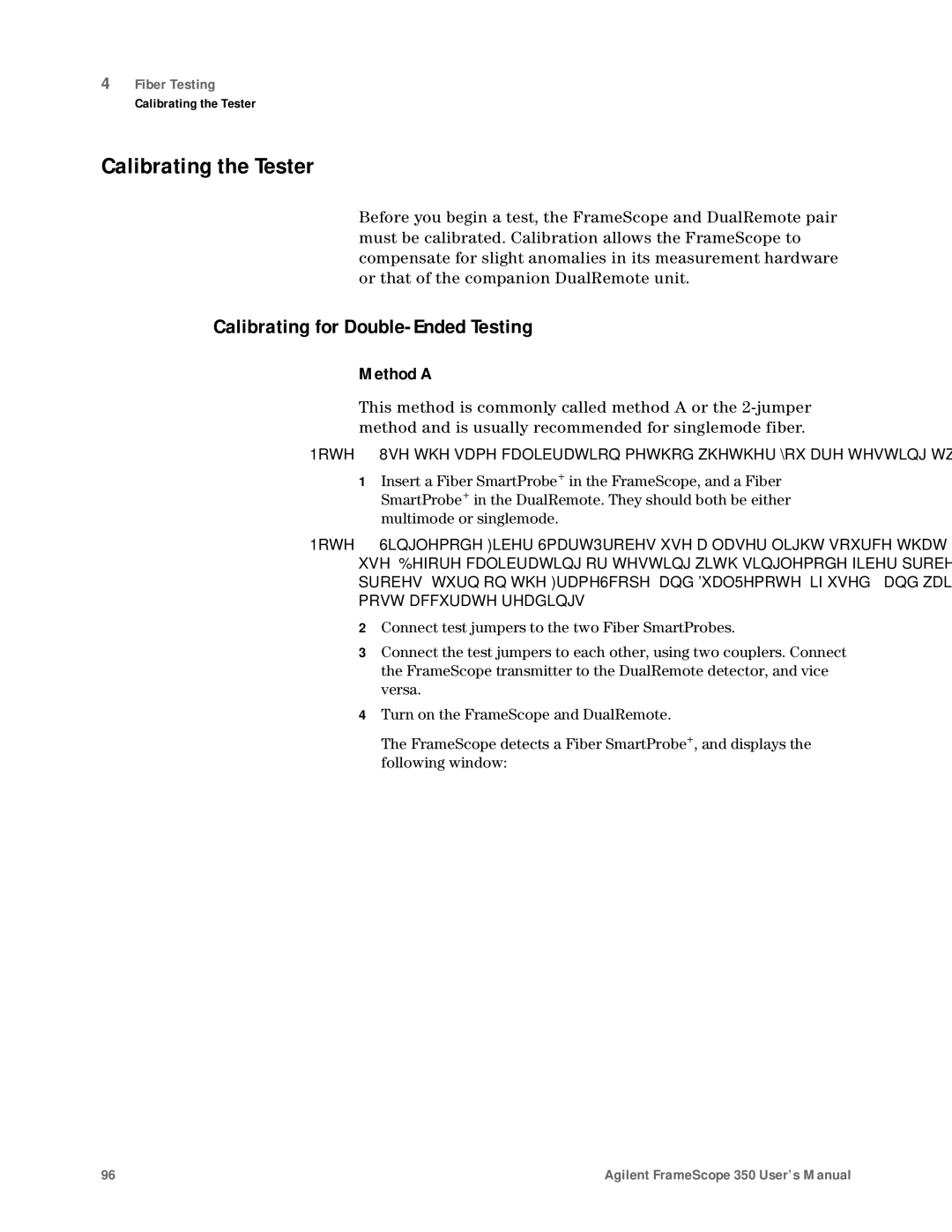 Agilent Technologies N2610A user manual Calibrating for Double-Ended Testing, Method a 