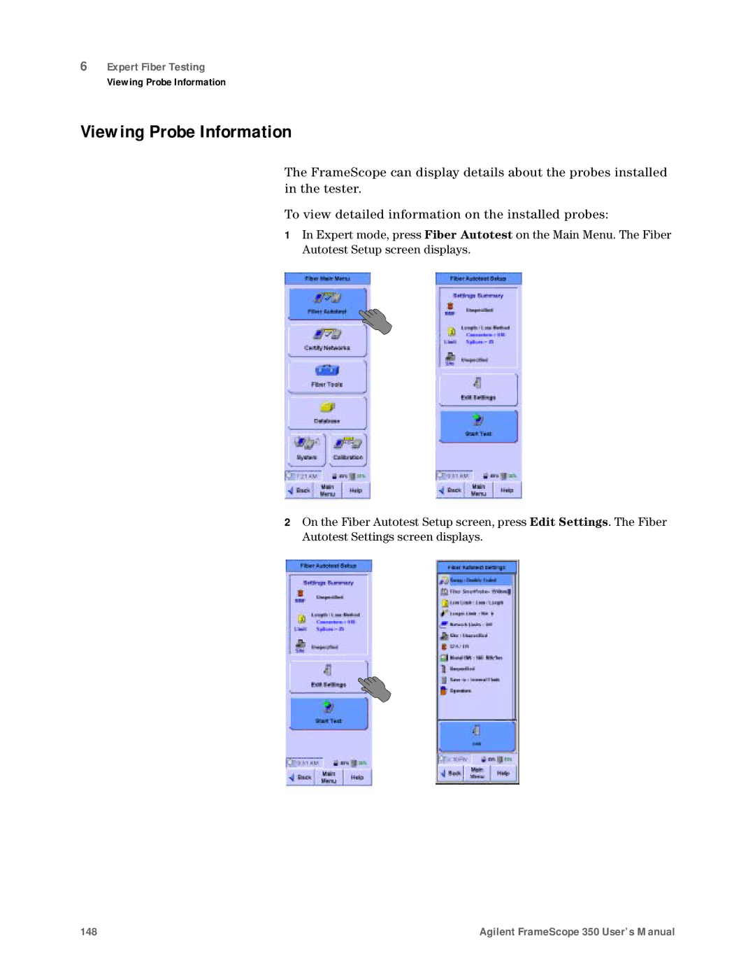 Agilent Technologies N2610A user manual Viewing Probe Information 