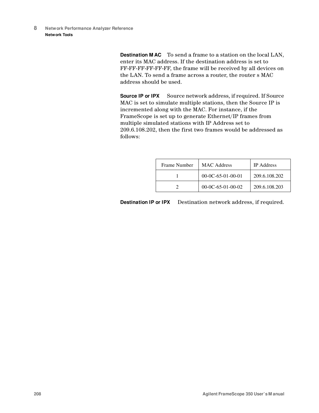 Agilent Technologies N2610A user manual 208 