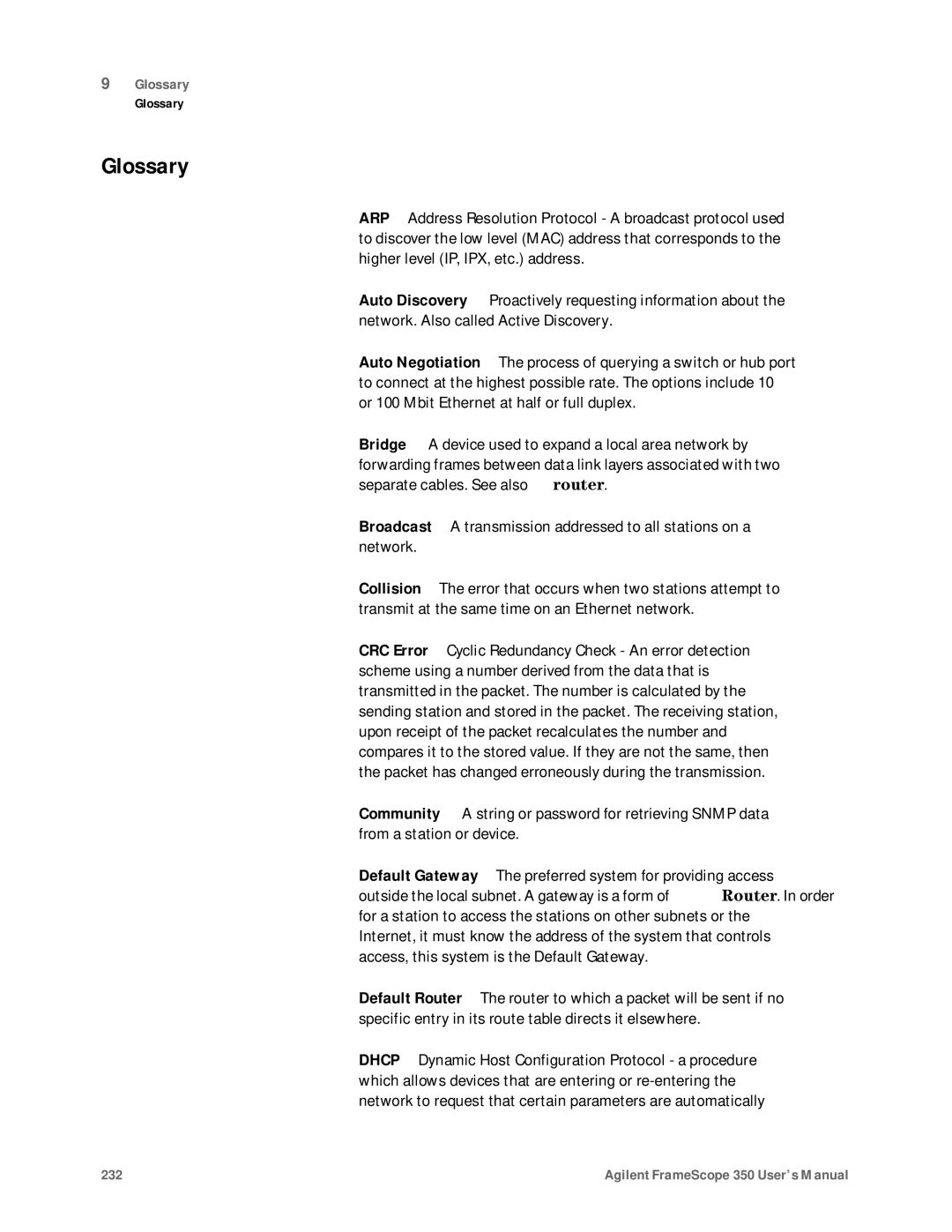 Agilent Technologies N2610A user manual Glossary 