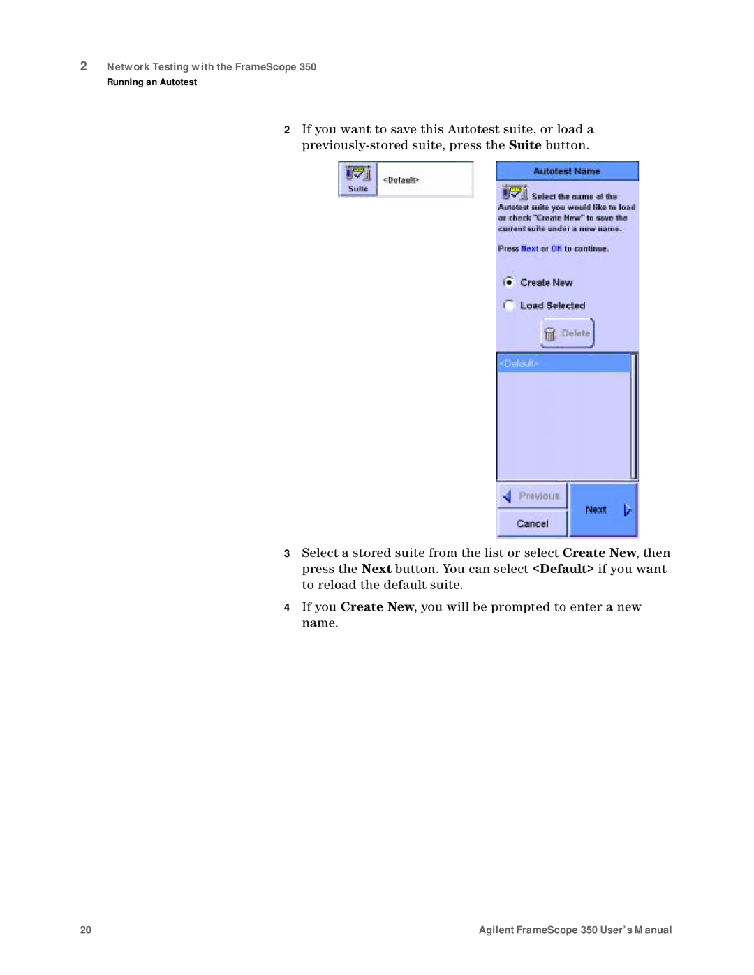 Agilent Technologies N2610A user manual Network Testing with the FrameScope 