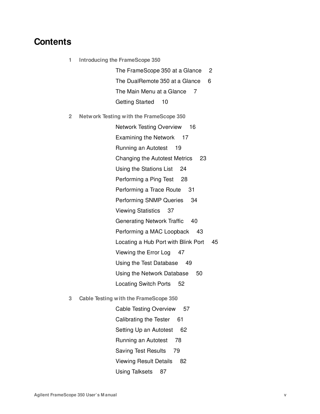 Agilent Technologies N2610A user manual Contents 