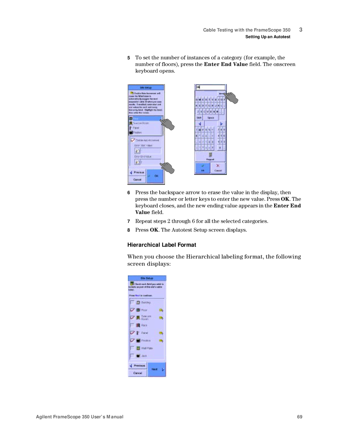 Agilent Technologies N2610A user manual Hierarchical Label Format 