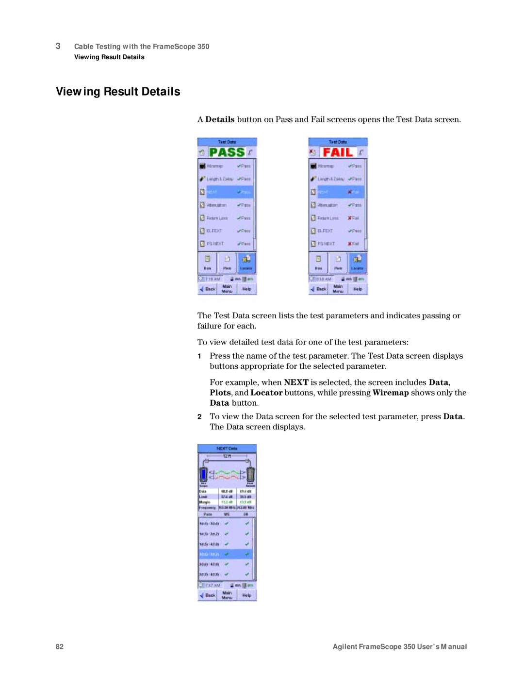 Agilent Technologies N2610A user manual Viewing Result Details 