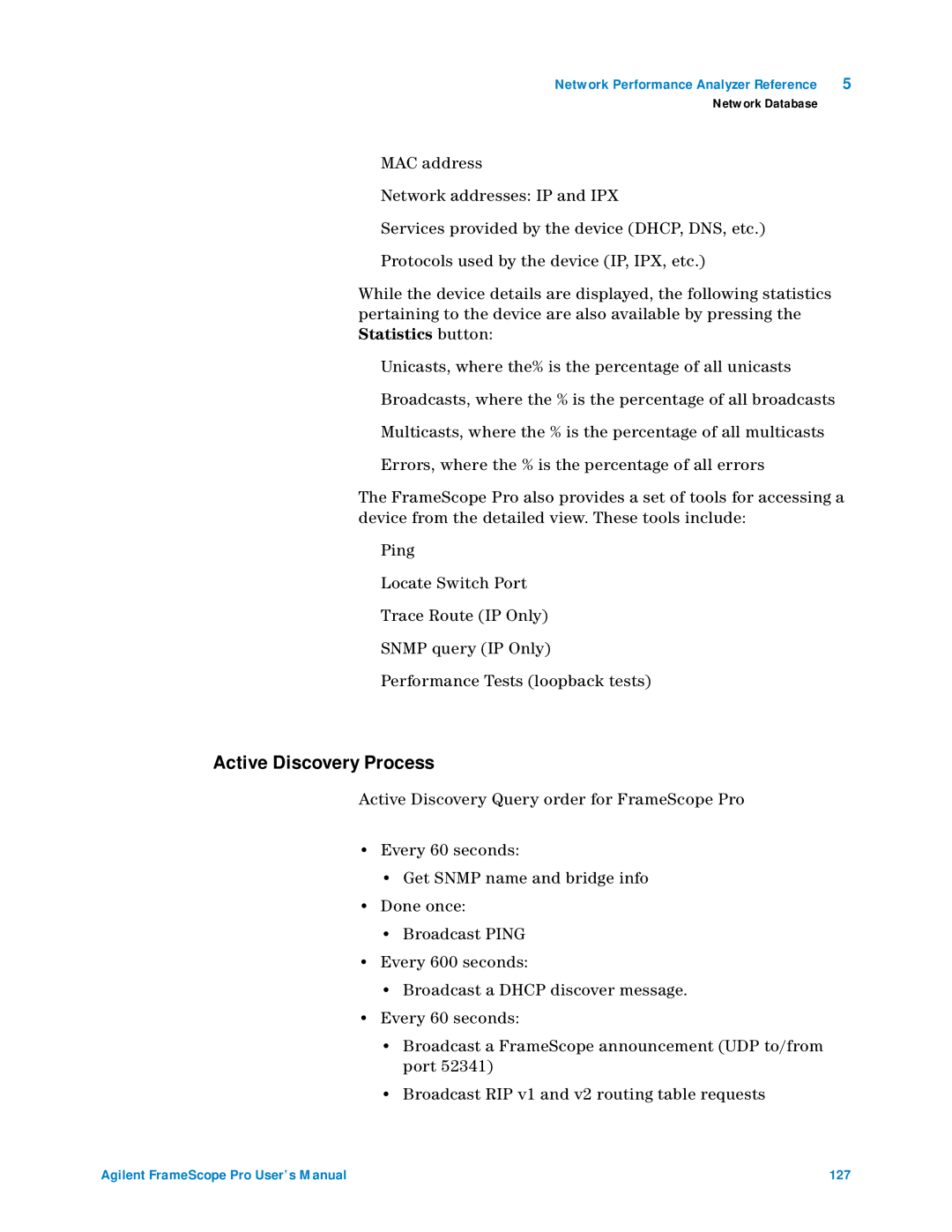 Agilent Technologies N2620A user manual Active Discovery Process 