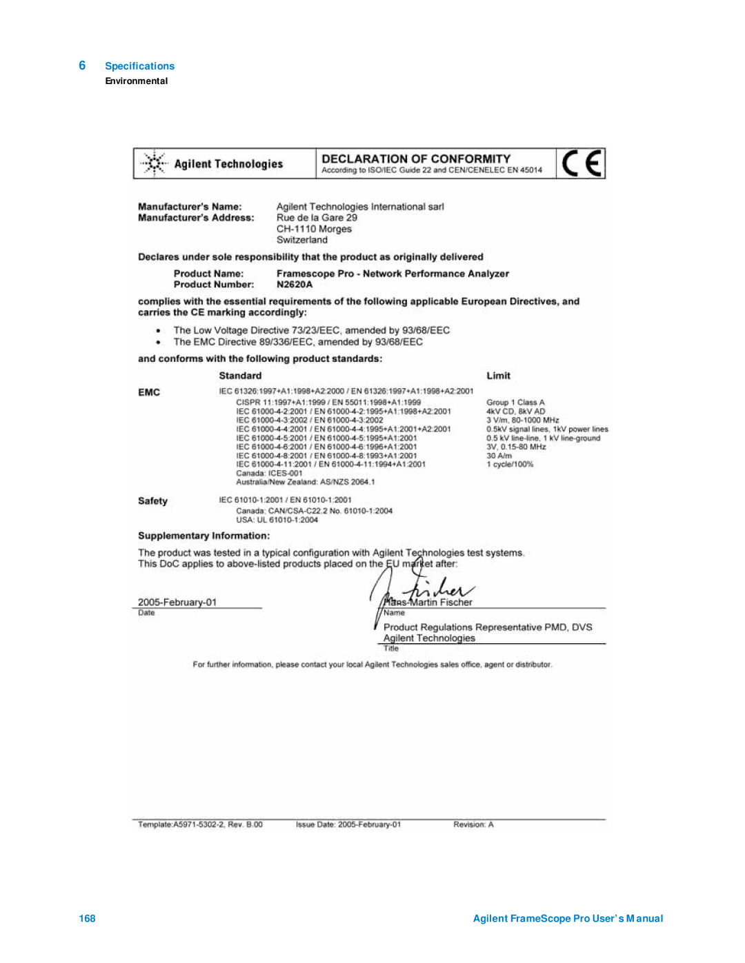 Agilent Technologies N2620A user manual 168 