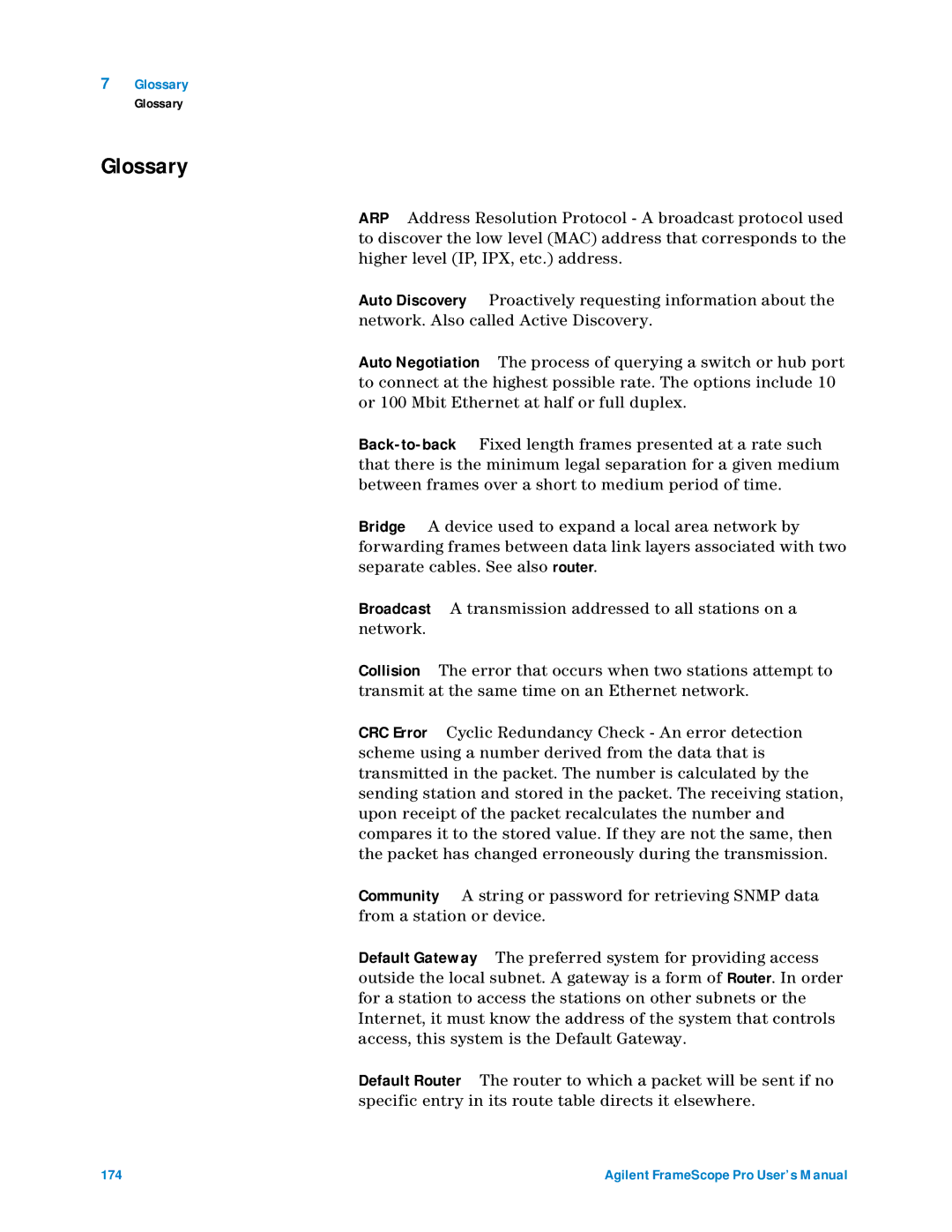 Agilent Technologies N2620A user manual Glossary 