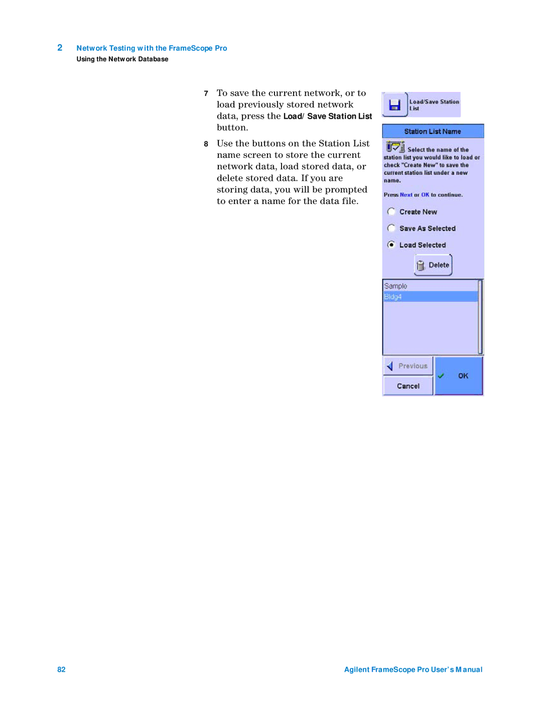 Agilent Technologies N2620A user manual Network Testing with the FrameScope Pro 