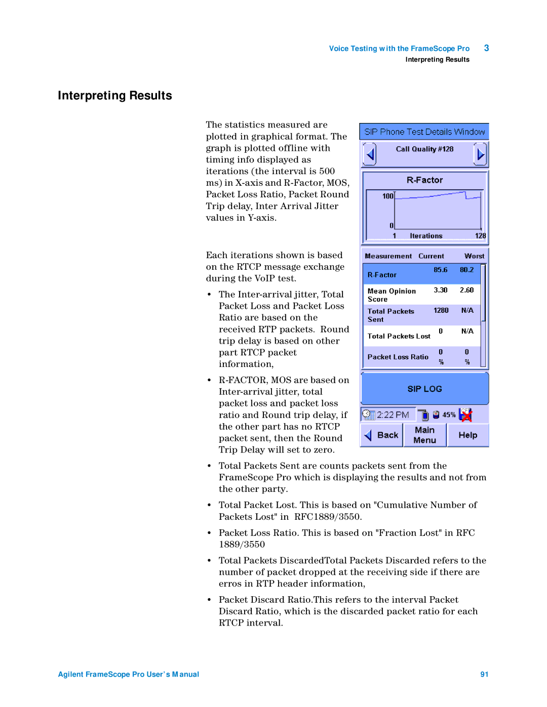 Agilent Technologies N2620A user manual Interpreting Results 