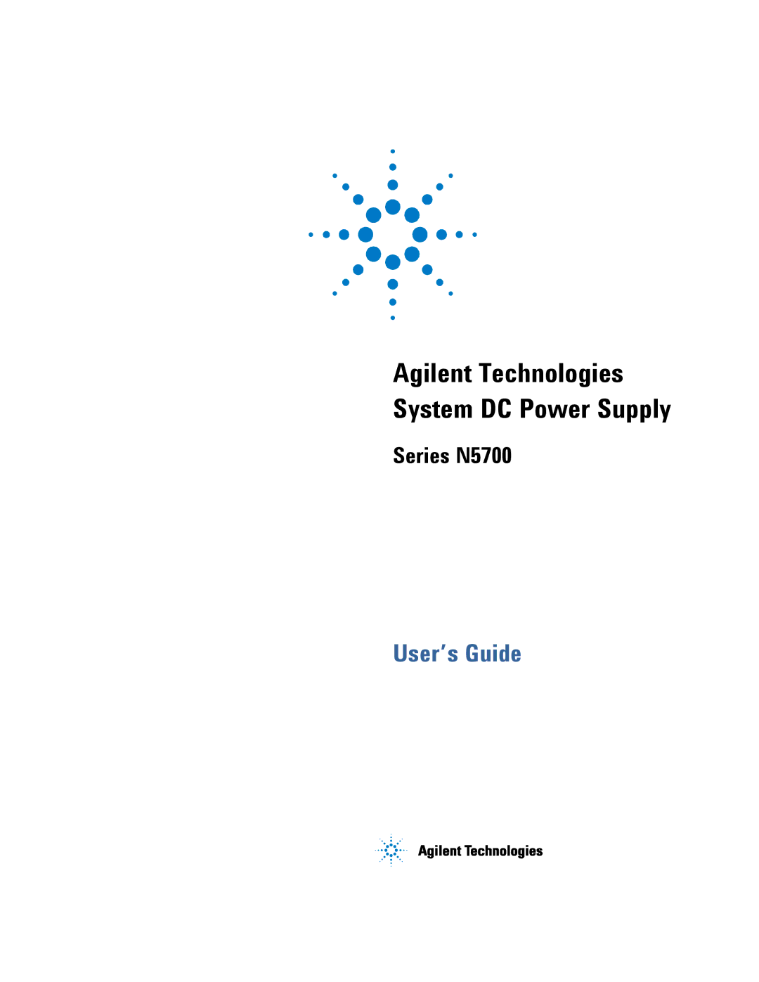 Agilent Technologies N5700 manual User’s Guide 