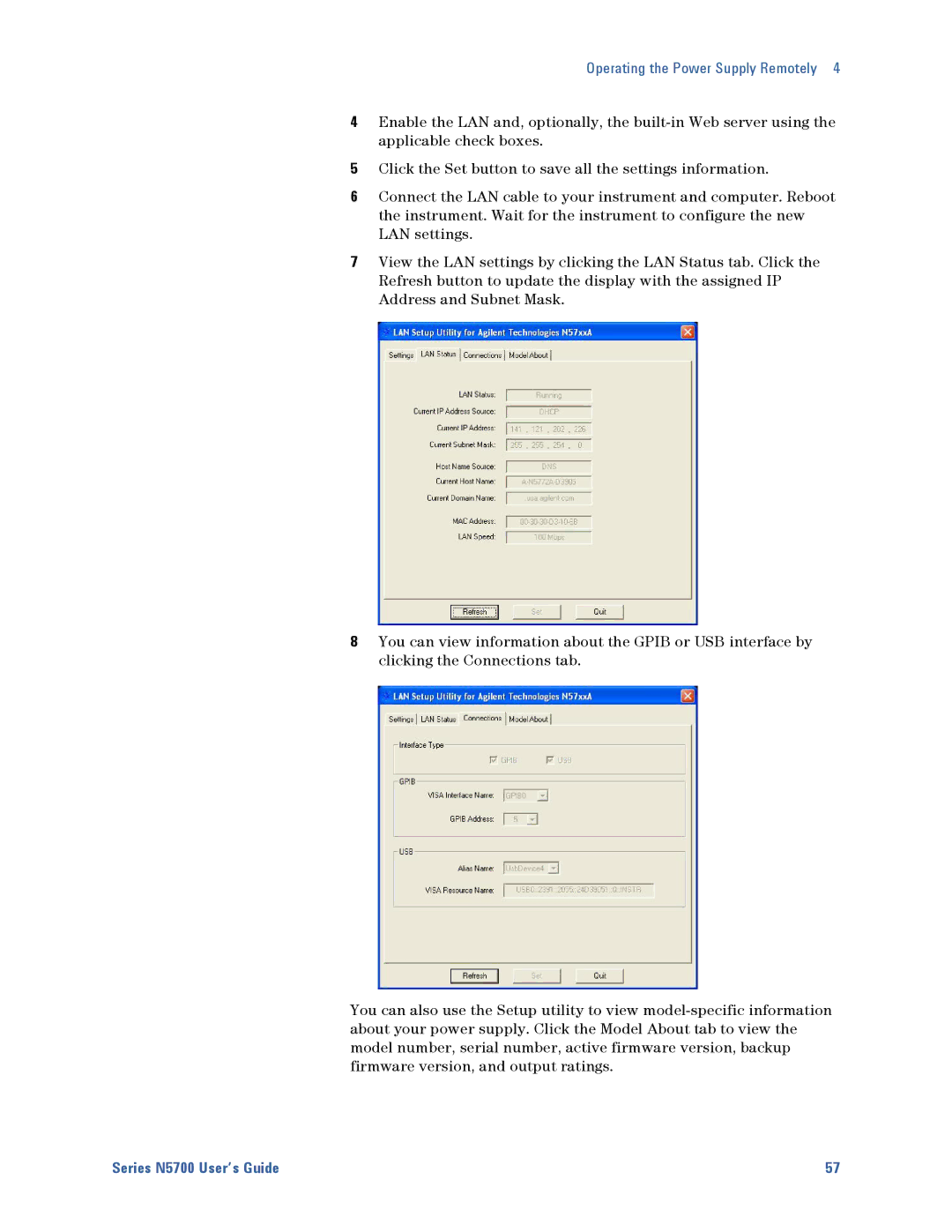 Agilent Technologies manual Series N5700 User’s Guide 