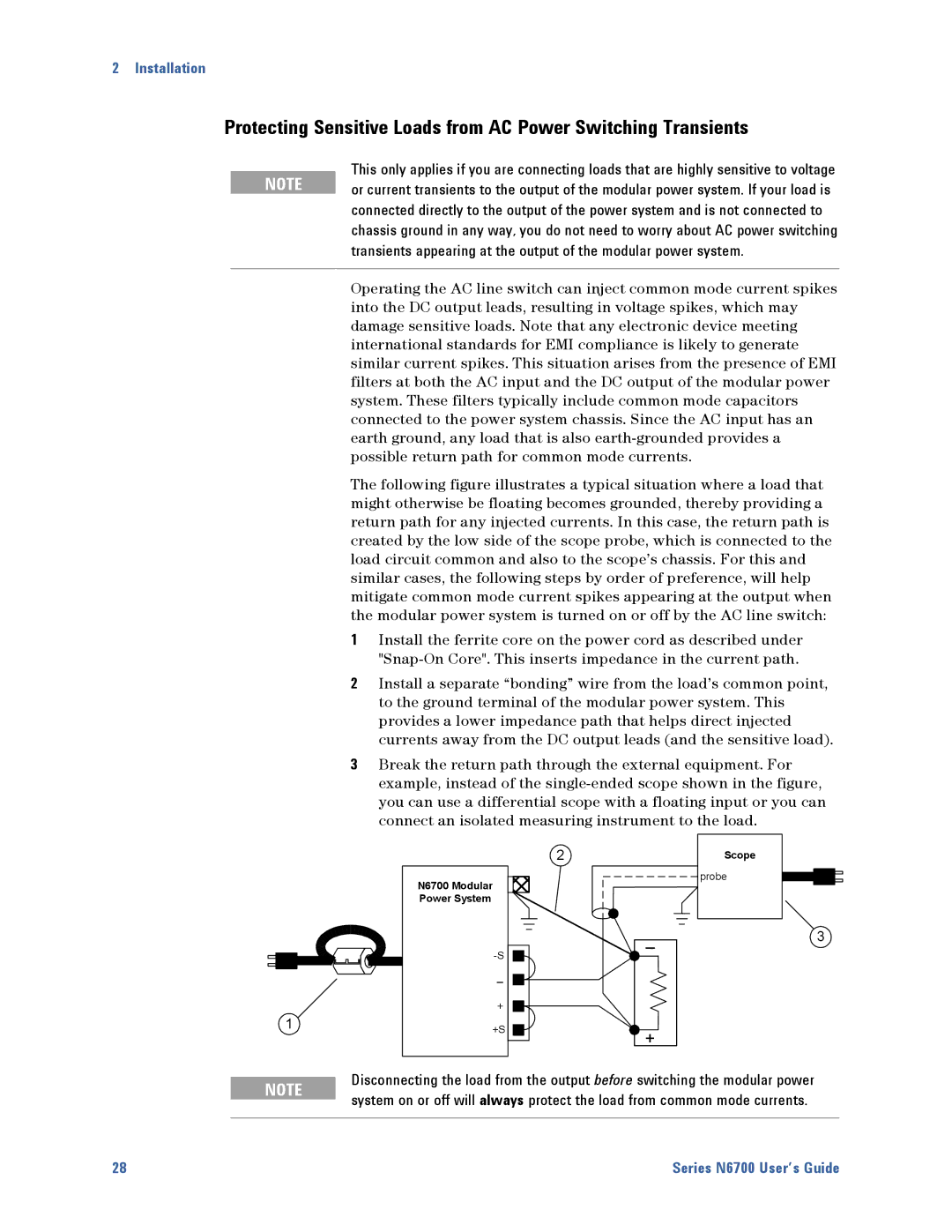 Agilent Technologies manual N6700 Modular Power System Scope 