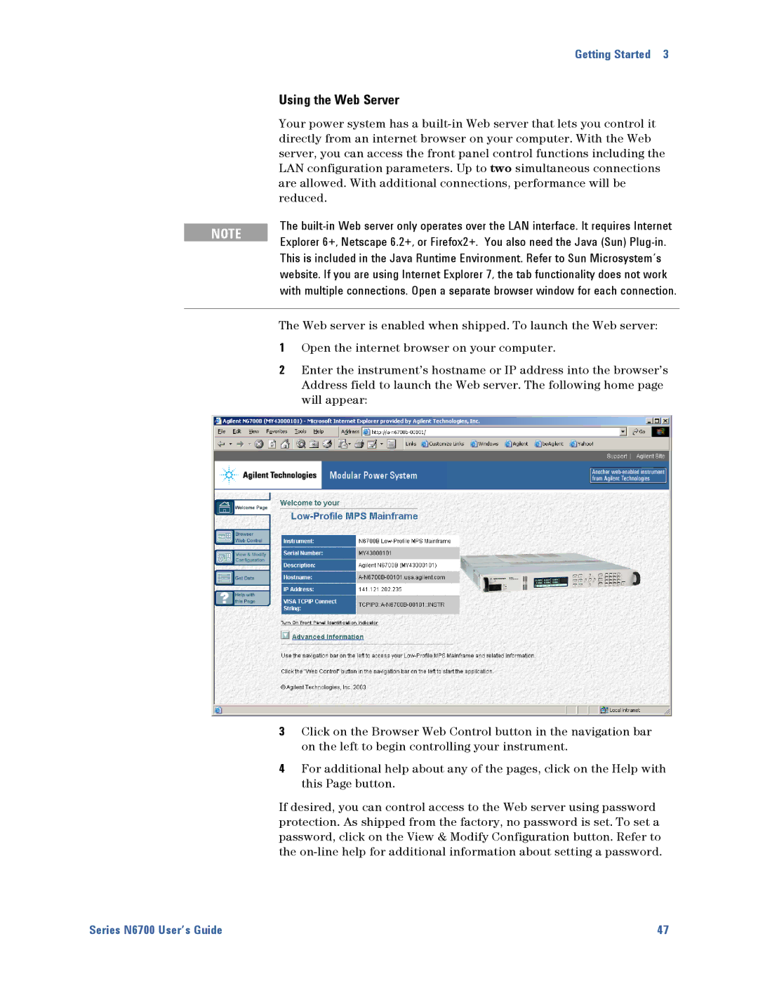 Agilent Technologies N6700 manual Using the Web Server, Reduced 