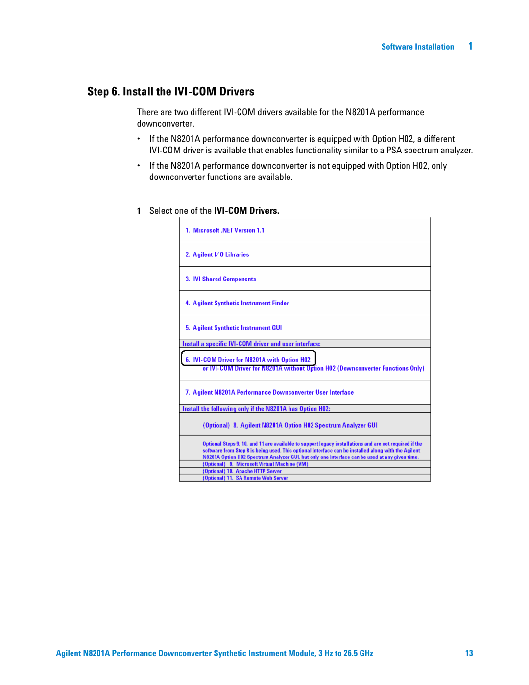 Agilent Technologies N8201A manual Install the IVI-COM Drivers 