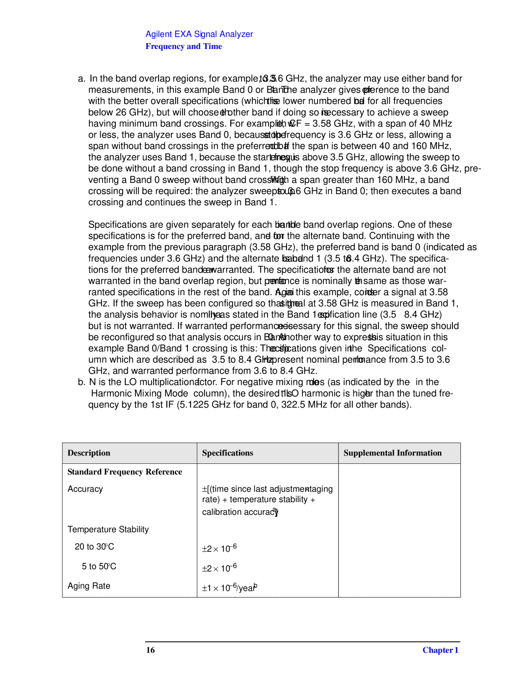 Agilent Technologies N9010A specifications Frequency and Time 