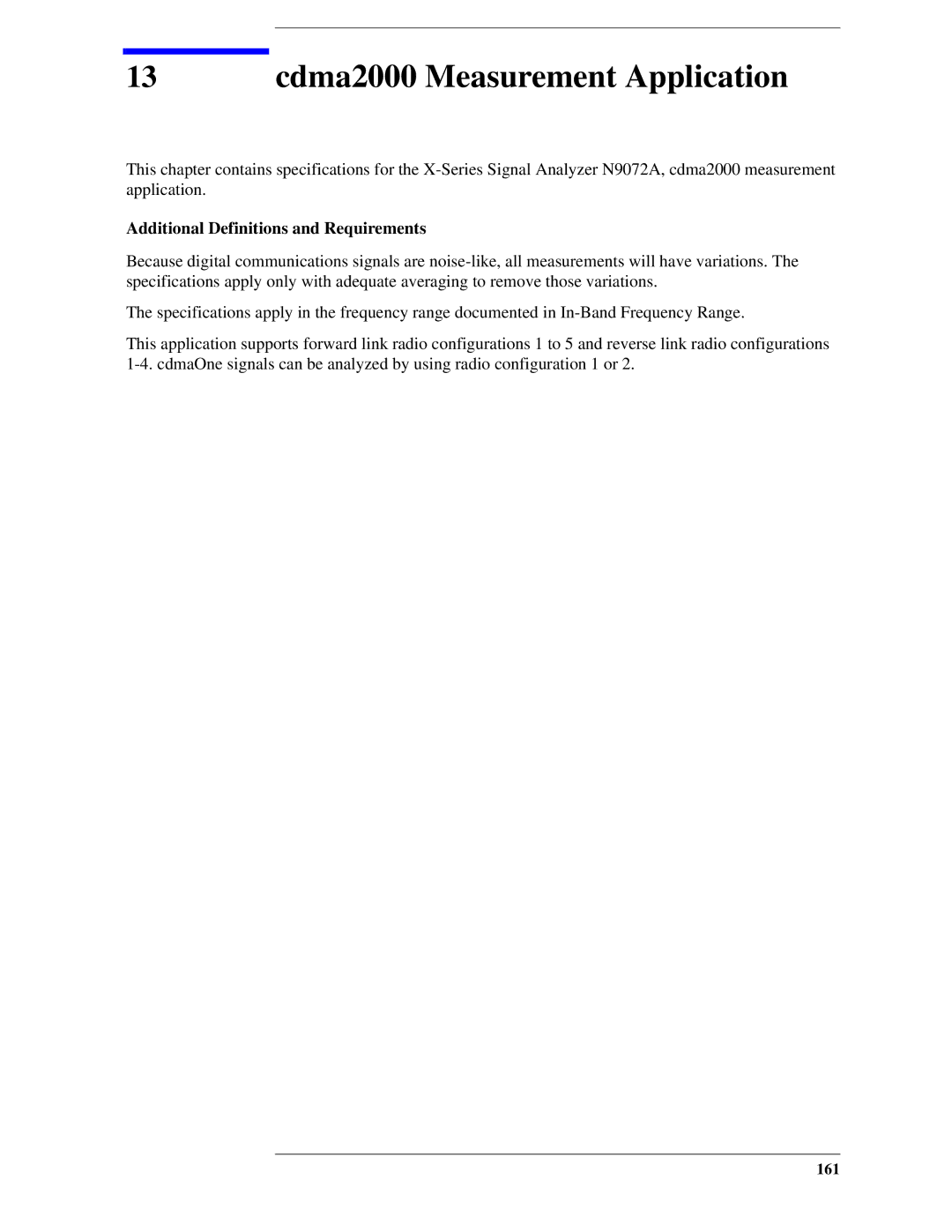 Agilent Technologies N9010A specifications Cdma2000 Measurement Application, 161 