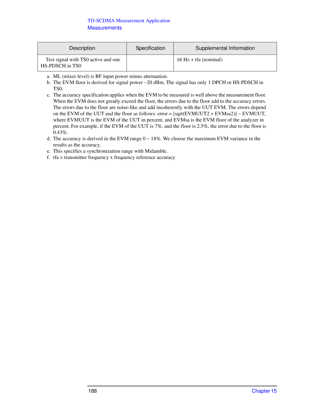 Agilent Technologies N9010A specifications 188 